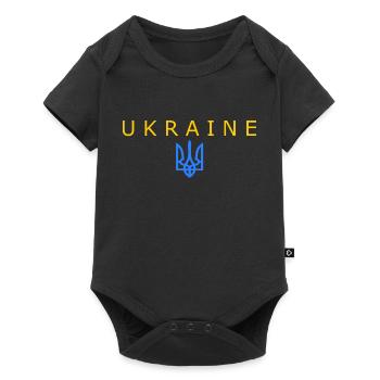 Ukraine - Body à manches courtes Premium Bébé - noir - Devant