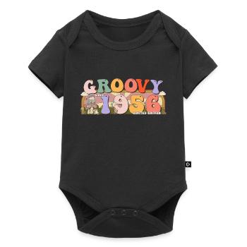 Groovy depuis 1956 Retro Hippie 67th Birthday - Body à manches courtes Premium Bébé - noir - Devant