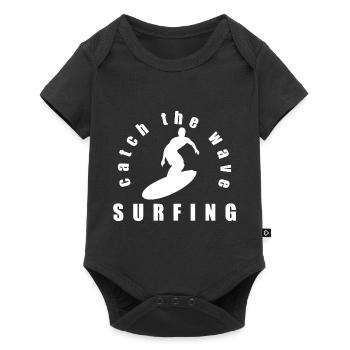 Planche de surf Surfer Sports nautiques - Body à manches courtes Premium Bébé - noir - Devant