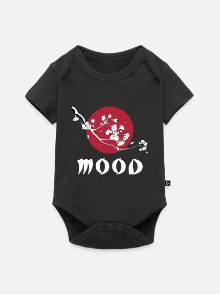 MOOD - Baby Premium Kurzarmbody - Schwarz