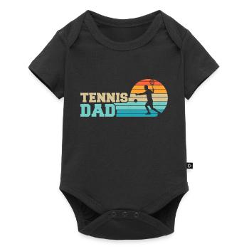 Tennis Dad Player Raquette Sport - Body à manches courtes Premium Bébé - noir - Devant