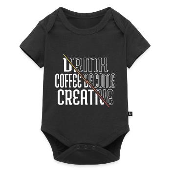 statement happy funny quote jokes awesome tired - Baby Premium Kurzarmbody - Schwarz - Vorne