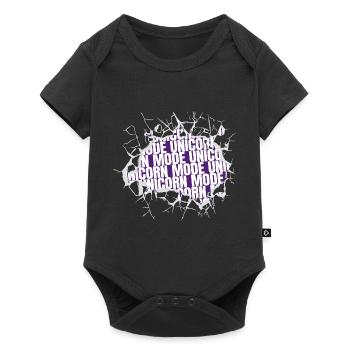 unicorn japanese cat cool awesome birthday gift - Baby Premium short-sleeve bodysuit - black - Front