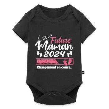 Future Maman 2024 Chargement En Cours - Cadeau - Body à manches courtes Premium Bébé - noir - Devant
