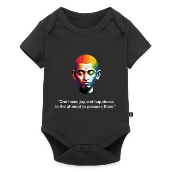 On perd la joie et le bonheur | Citation Zen - Body à manches courtes Premium Bébé - noir - Devant