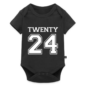 2024 - Baby Premium Kurzarmbody - Schwarz - Vorne
