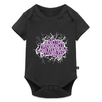 katze geburtstagsgeschenk spruch brauner zitat - Baby Premium Kurzarmbody - Schwarz - Vorne