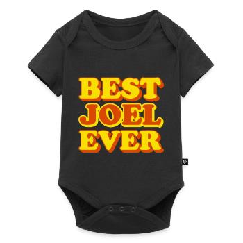 Cadeau amusant avec prénom Joël - Body à manches courtes Premium Bébé - noir - Devant