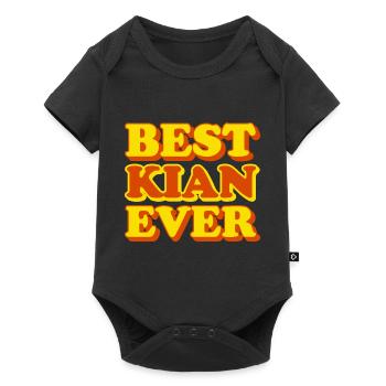 Kian Prénom Drôle Cadeau - Body à manches courtes Premium Bébé - noir - Devant