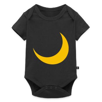 Moon Crescent Moon Night Sky - Baby Premium short-sleeve bodysuit - black - Front