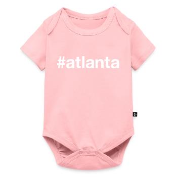 ATLANTA Hashtag - Baby Premium Kurzarmbody - Rosa - Vorne