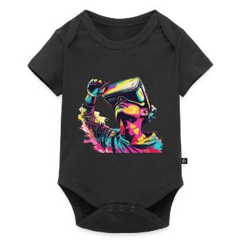 Réalité virtuelle - Immergez-vous dans un - Body à manches courtes Premium Bébé - noir - Devant