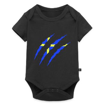 krallen sweden - Baby Premium Kurzarmbody - Schwarz - Vorne