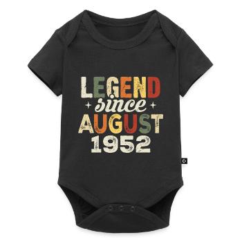 Août 1952 Anniversaire Août 1952 - Août 1952 - Body à manches courtes Premium Bébé - noir - Devant