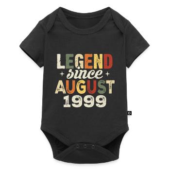 Août 1999 Anniversaire Août 1999 - Août 1999 - Body à manches courtes Premium Bébé - noir - Devant