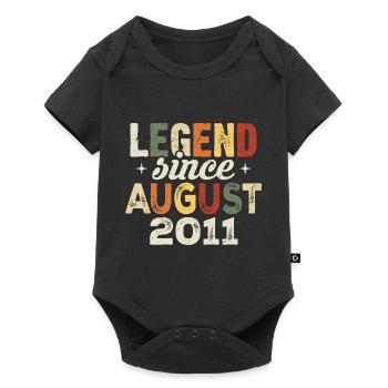 Août 2011 Anniversaire Août 2011 - Août 2011 - Body à manches courtes Premium Bébé - noir - Devant