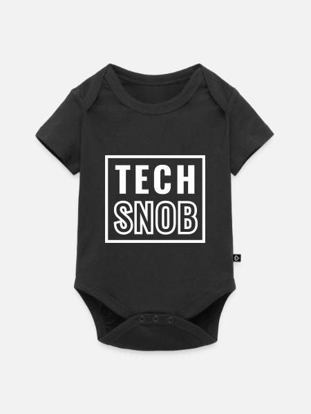 Tech Snob - Technologie - IT - Baby Premium Kurzarmbody - Schwarz