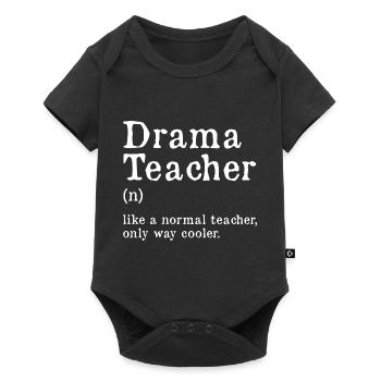 like normal teacher only cooler Design for a drama - Baby Premium short-sleeve bodysuit - black - Front