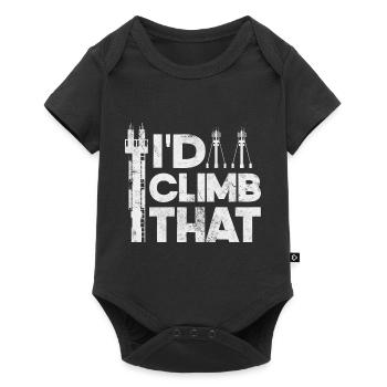 I'd Climb That Cell Tower Climbing Tower - Baby Premium short-sleeve bodysuit - black - Front