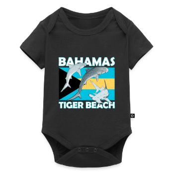 Tiger Beach, Bahamas - Body à manches courtes Premium Bébé - noir - Devant