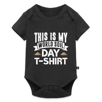 This Is My World Soil Day Design Earth Science - Baby Premium short-sleeve bodysuit - black - Front