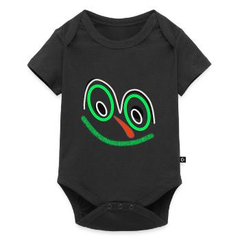 Lachmucki der kleine - Baby Premium Kurzarmbody - Schwarz - Vorne