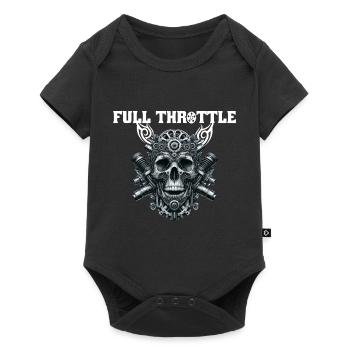 Vollgas - Full Throttle - Baby Premium short-sleeve bodysuit - black - Front