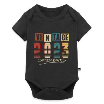 Vintage 2023: Limited Edition - 2nd Anniversary. - Baby Premium short-sleeve bodysuit - black - Front