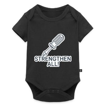 STRENGTHEN ALL - Baby Premium short-sleeve bodysuit - black - Front