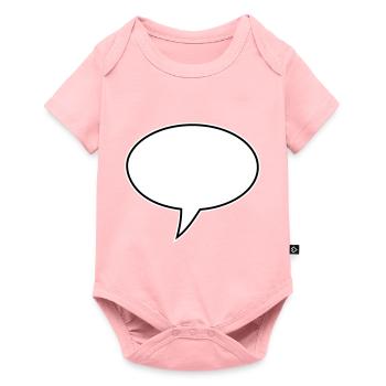 Speech Bubble Design Links - Baby Premium short-sleeve bodysuit - rose - Front