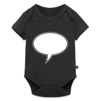 Liens vers la conception de bulles de dialogue - Body à manches courtes Premium Bébé - noir - Devant