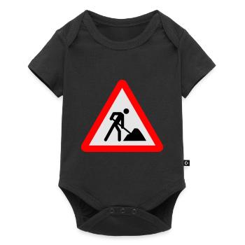 Building Site - Baby Premium short-sleeve bodysuit - black - Front