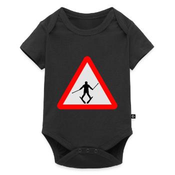 Ski - Baby Premium short-sleeve bodysuit - black - Front