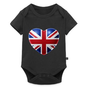 Heart (United Kingdom / Great Britain) - Baby Premium short-sleeve bodysuit - black - Front