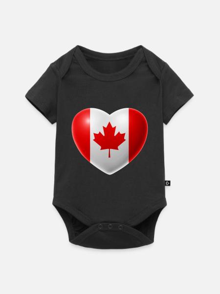 Heart (Canada / Canada) - Baby Premium short-sleeve bodysuit - black