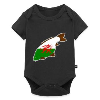 wales carp - Baby Premium short-sleeve bodysuit - black - Front