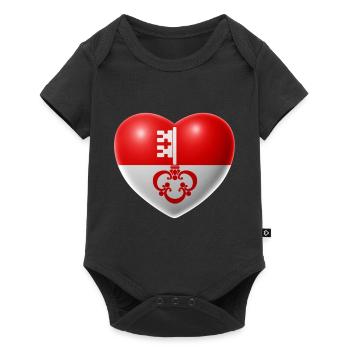 Coeur (Obwald) - Body à manches courtes Premium Bébé - noir - Devant