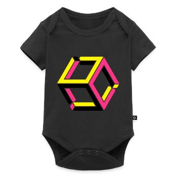 Impossible Figures 81B - Baby Premium short-sleeve bodysuit - black - Front