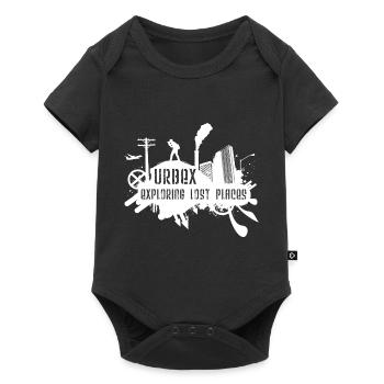 Exploring Lost Places White - Baby Premium Kurzarmbody - Schwarz - Vorne