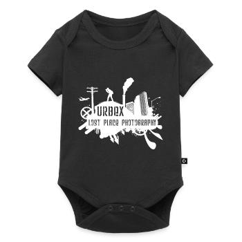 Lost Place Photography White - Baby Premium Kurzarmbody - Schwarz - Vorne