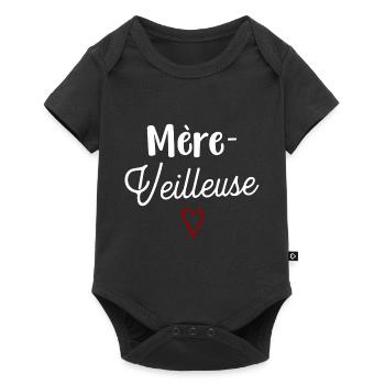 Mère-veilleuse cadeau - Body à manches courtes Premium Bébé - noir - Devant