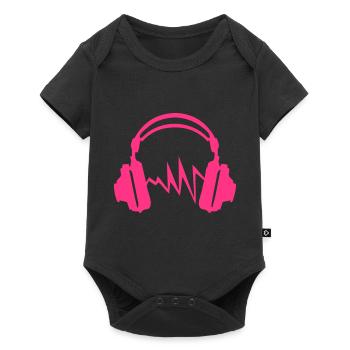 equalizer audio music headphones dj zik20 - Baby Premium short-sleeve bodysuit - black - Front