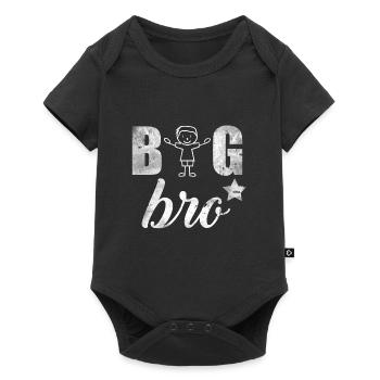 Big Brother Big Bro Gift sibling kids - Baby Premium short-sleeve bodysuit - black - Front