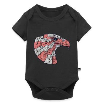 eagle head - Baby Premium short-sleeve bodysuit - black - Front