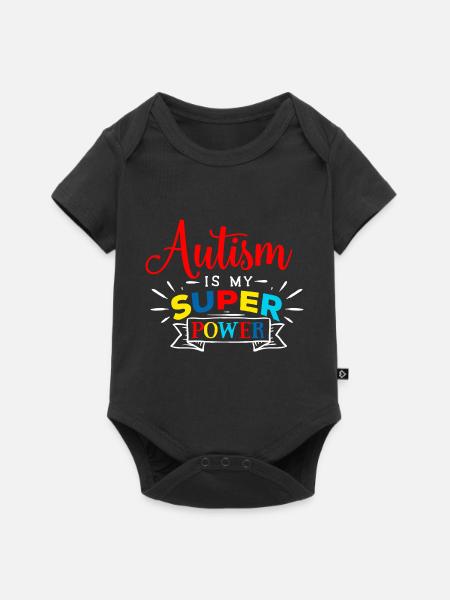 Autism Autist ADHD Autism Asperger Gift - Baby Premium short-sleeve bodysuit - black