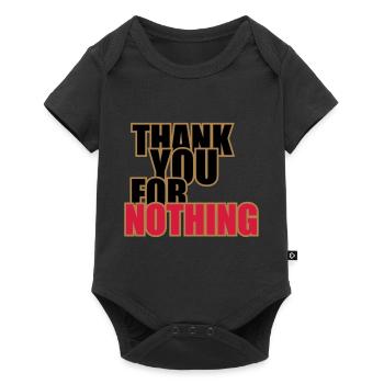 Thank You For Nothing - Body à manches courtes Premium Bébé - noir - Devant