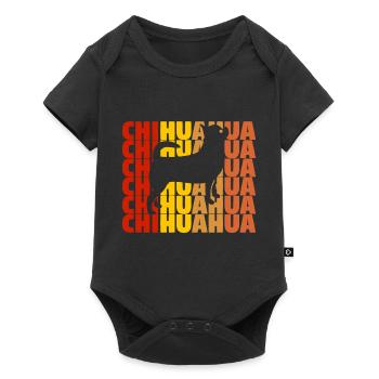 Chihuahua Chihuahua Chihuahua Chihuahua - Body à manches courtes Premium Bébé - noir - Devant