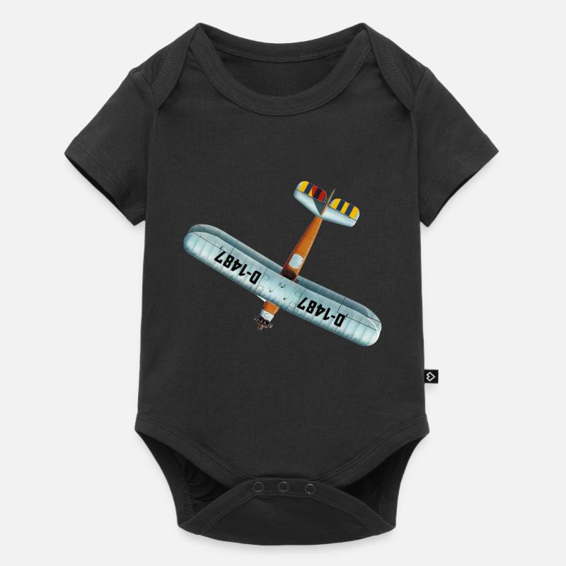 Udet Flieger 02 - Baby Premium Kurzarmbody - Schwarz