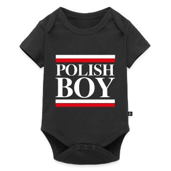 Polish Boy | Polnischer Spruch Polen Geschenk - Baby Premium Kurzarmbody - Schwarz - Vorne