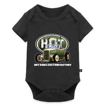 Hot rod - Baby Premium short-sleeve bodysuit - black - Front
